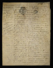 Biens et droits. - Rente hypothécaire Rapine de Sainte-Marie, constitution pour Marie du Broc paroissienne de Saint-Saulge : copie du contrat du 5 février 1789.