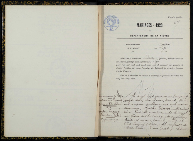 Lys : actes d'état civil.