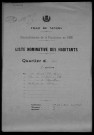 Nevers, Quartier de Loire, 6e section : recensement de 1926