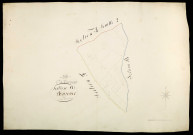 Ourouër, cadastre ancien : plan parcellaire de la section A dite de Nyon, feuille 3