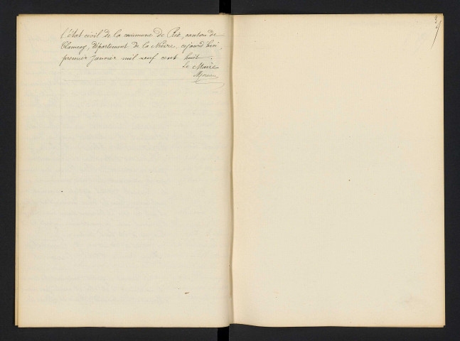 Rix : actes d'état civil.