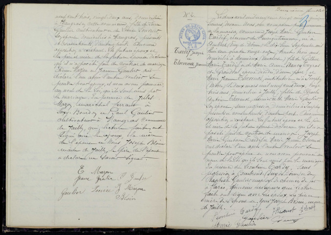 Jailly : actes d'état civil.