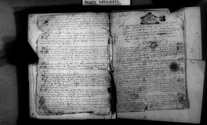 Brinay : registres paroissiaux de la collection communale.