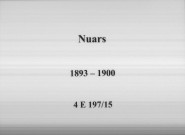 Nuars : actes d'état civil.