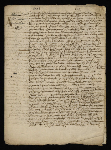 Biens et droits. - Fiefs, terres et seigneuries de Marry [commune de Sémelay] et Villers [Villiers-le-Corbier] près de la ville de Moulins-Engilbert, amodiation par François de Terrières seigneur de Piffonds (département de l'Yonne) au nommé Potrelot paroissien de Commagny (commune de Moulins-Engilbert) veuf de feue dame de Marry : bail à cens et bourdelage.