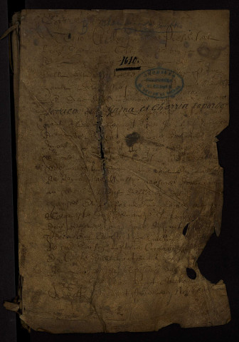 Terrier domanial ducal de Charrin et de Gannay-sur-Loire en partie, établi par les notaires royaux Carré et Maulais.