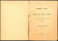 Saint-Péreuse : actes d'état civil.