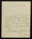 RICHOMME (Jules), peintre (1818-1903) : 3 lettres.