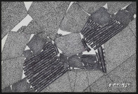 Voie de tête, taille chassante + coupage du mur, traverse horizontale, voie de tête éboulée.