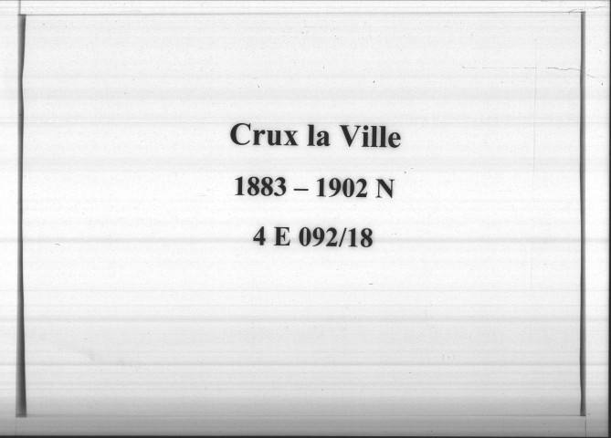 Crux-la-Ville : actes d'état civil (naissances).