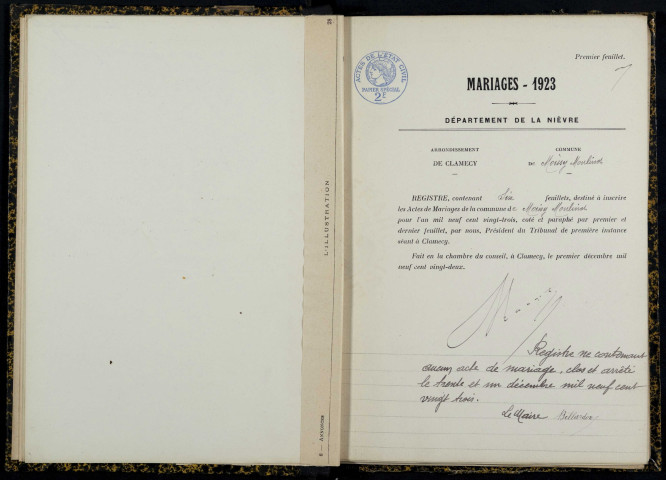 Moissy-Moulinot : actes d'état civil.