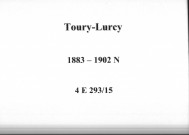 Toury-Lurcy : actes d'état civil (naissances).