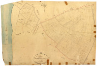 Cosne-sur-Loire, cadastre ancien : plan parcellaire de la section B dite des Rivières Saint-Jacques, feuilles 1 et 3