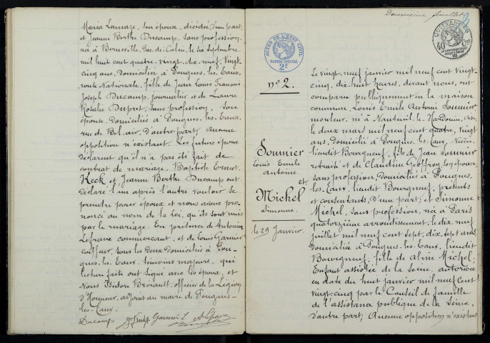 Pougues-les-Eaux : actes d'état civil (mariages).