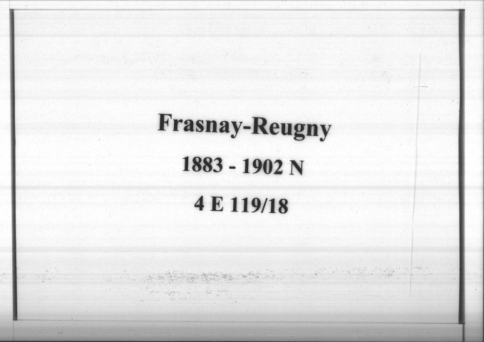 Frasnay-Reugny : actes d'état civil (naissances).