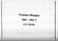 Frasnay-Reugny : actes d'état civil (naissances).