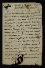 Gouvernement révolutionnaire de l'An II. - Constitution nationale, proclamation : lettre de Reullion au citoyen Dubois à Moulins-Engilbert datée du « 8 juillet l'an second ».