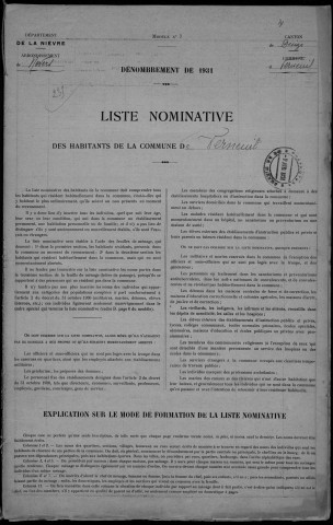 Verneuil : recensement de 1931