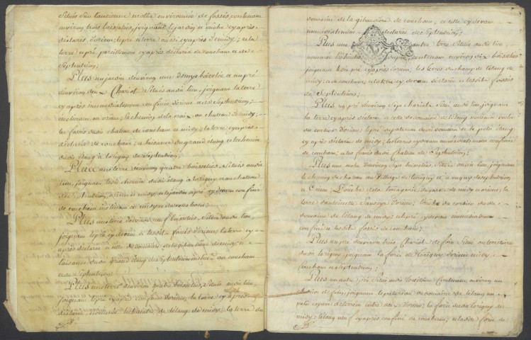 Dénombrement de la terre et seigneurie de Thurigny à Saint-Germain-des-Bois.