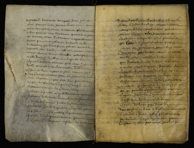 Biens et droits. - Foncier et redevances au profit du nommé Millin : contrat de vente, estrousse et aliénation du 4 janvier 1564 engageant le prieuré de Champvoux.