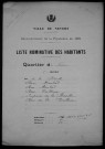 Nevers, Quartier de Nièvre, 5e section : recensement de 1931