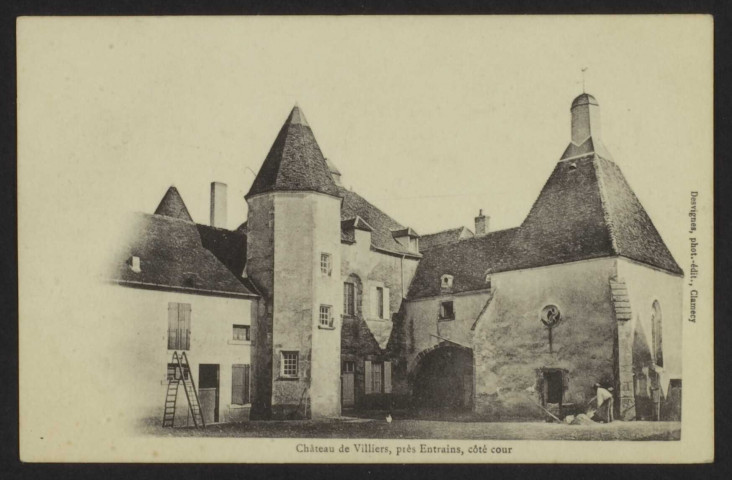 MENESTREAU – Château de Villiers, près Entrains, côté cour