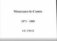 Monceaux-le-Comte : actes d'état civil.