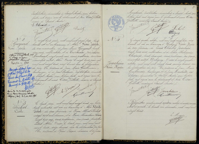 Saint-André-en-Morvan : actes d'état civil.