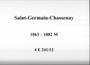 Saint-Germain-Chassenay : actes d'état civil.