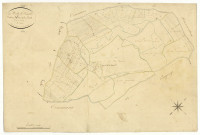 Metz-le-Comte, cadastre ancien : plan parcellaire de la section A dite de la Forêt, feuille 3