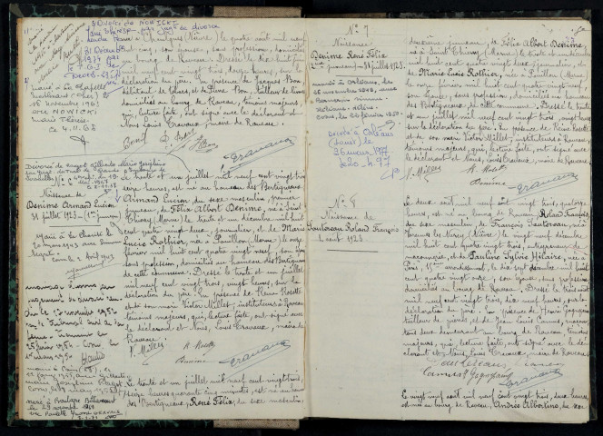 Raveau : actes d'état civil.