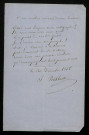 PETIT-SENN (John), écrivain (1792-1870) : manuscrit.