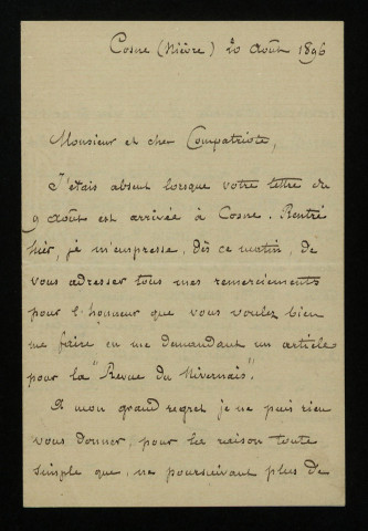 BORNET (Édouard), biologiste (1828-1911) : 2 lettres.