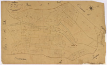 Anthien, cadastre ancien : plan parcellaire de la section A dite du Bourg, feuille 1
