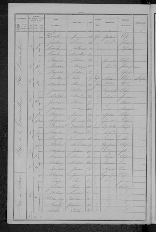 Nevers, Section de Nièvre, 20e sous-section : recensement de 1896