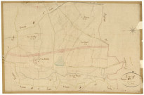 Luzy, cadastre ancien : plan parcellaire de la section E dite de la Chaise et des Baudins, feuille 3