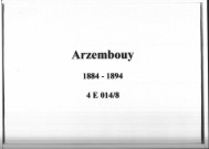 Arzembouy : actes d'état civil.