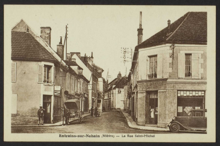Entrains-sur-Nohain (Nièvre) – La Rue Saint-Michel