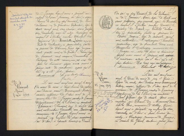 Ruages : actes d'état civil.