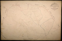 Saint-Brisson, cadastre ancien : plan parcellaire de la section B dite de la Queue de l'Étang, feuille 2
