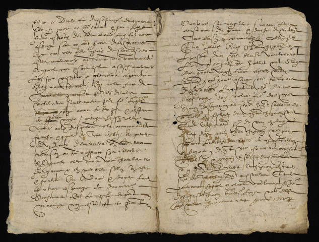 Mariage de Simon Desgranges, de Moulins-Engilbert, et de Claudine Vaucoret, fille de Blaise « Vaulcauret » lieutenant particulier au bailliage de Château-Chinon : contrat de mariage.