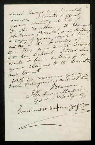 SOURINDRO MOHUN TAGORE, à Calcutta (Inde) : 2 lettres.