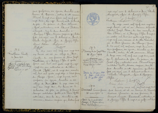 Marigny-l'Église : actes d'état civil.