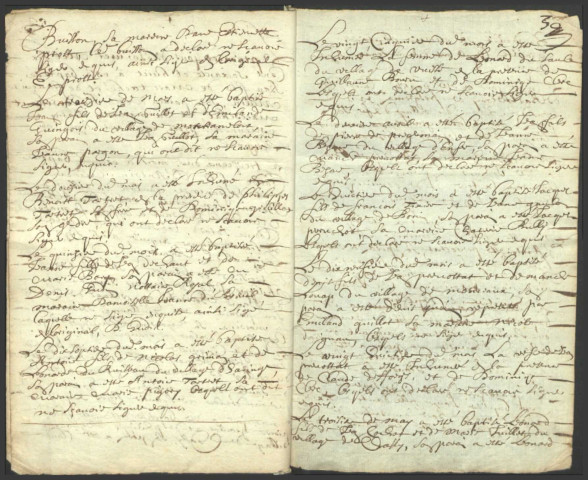 Montigny-en-Morvan : registres paroissiaux.