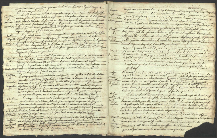 Tracy-sur-Loire : registres paroissiaux.