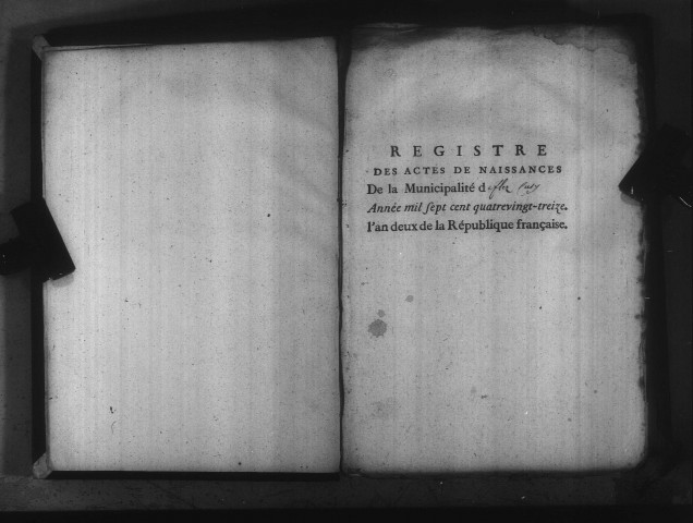 Flez-Cuzy : actes d'état civil.