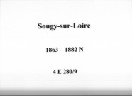 Sougy-sur-Loire : actes d'état civil.