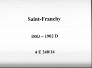 Saint-Franchy : actes d'état civil (décès).
