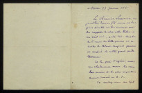 LEMOINE (P.), curé à Nevers (né en 1842) : 2 lettres.