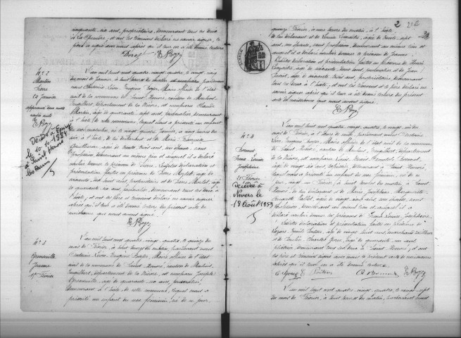 Saint-Honoré-les-Bains : actes d'état civil.